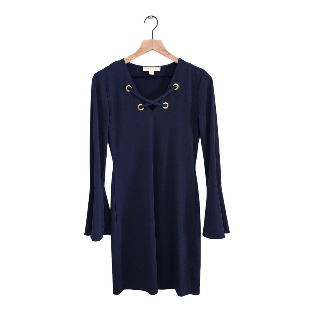 EUC MICHAEL Michael Kors Bell Sleeve Short Dress
